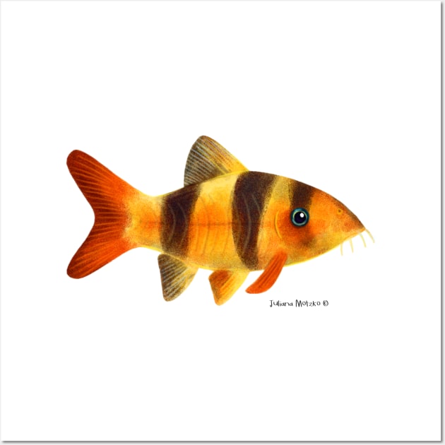 Clown Loach Fish Wall Art by julianamotzko